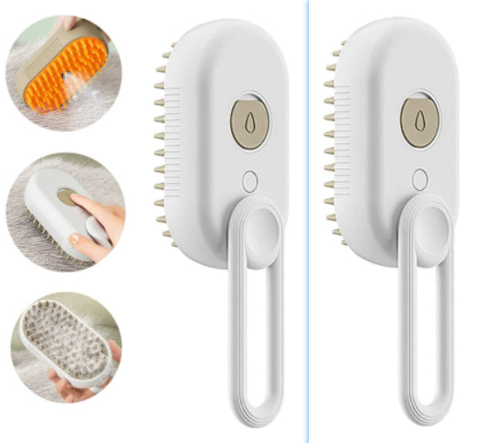 Pupzest Electric Steam Spray Pet Grooming Brush