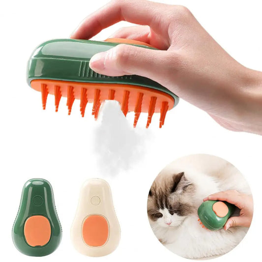 Pupzest Electric Steam Pet Grooming Brush for Cat & Dog