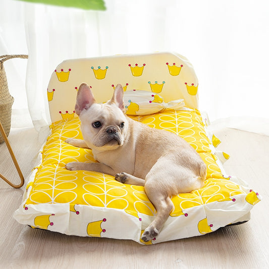 Pupzest Teddy Plush Pet Bed for Small Dogs