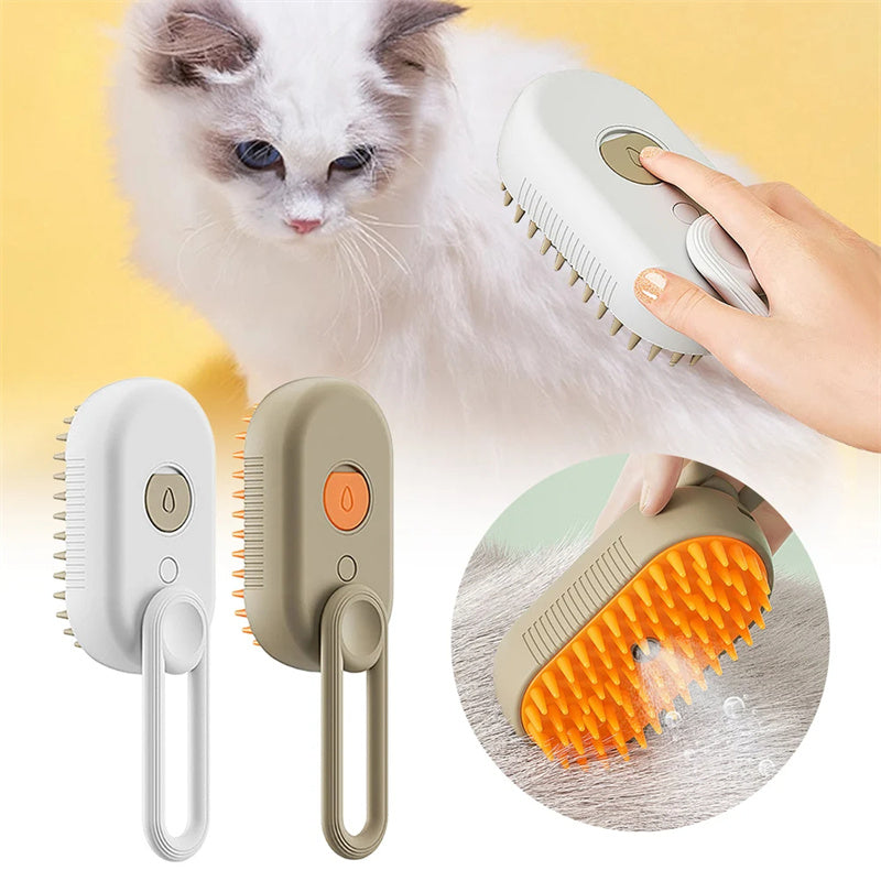 Pupzest Electric Steam Spray Pet Grooming Brush