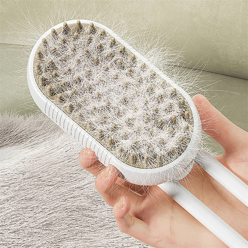 Pupzest Electric Steam Spray Pet Grooming Brush
